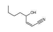 4-hydroxyoct-2-enenitrile结构式