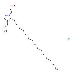 2-henicosyl-4,5-dihydro-1,3-bis(2-hydroxyethyl)-1H-imidazolium chloride structure