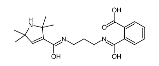 2-[3-[(2,2,5,5-tetramethyl-1H-pyrrole-3-carbonyl)amino]propylcarbamoyl]benzoic acid Structure