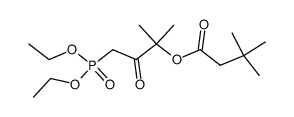 diethyl (3-(tert-butylacetoxy)-3-methyl-2-oxobutyl)phosphonate Structure