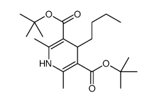 bis(tert-butyl) 4-butyl-1,4-dihydro-2,6-dimethylpyridine-3,5-dicarboxylate Structure