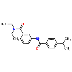 N,N-Diethyl-3-[(4-isopropylbenzoyl)amino]benzamide结构式