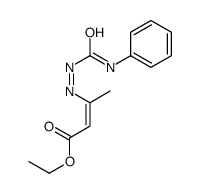 ethyl 3-(phenylcarbamoyldiazenyl)but-2-enoate结构式