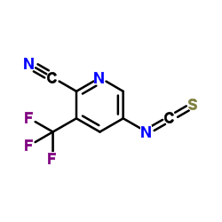 5-isothiocyanato-3-(trifluoromethyl)picolinonitrile structure