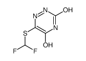 6-(difluoromethylsulfanyl)-2H-1,2,4-triazine-3,5-dione结构式