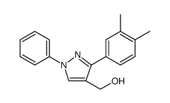 1H-Pyrazole-4-methanol, 3-(3,4-dimethylphenyl)-1-phenyl结构式