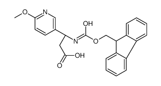 (R)-3-((((9H-FLUOREN-9-YL)METHOXY)CARBONYL)AMINO)-3-(6-METHOXYPYRIDIN-3-YL)PROPANOIC ACID picture