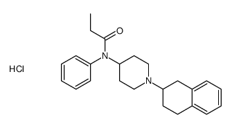 N-phenyl-N-[1-(1,2,3,4-tetrahydronaphthalen-2-yl)piperidin-4-yl]propanamide,hydrochloride结构式