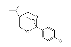 4-(4-chlorophenyl)-1-propan-2-yl-3,5,8-trioxabicyclo[2.2.2]octane结构式