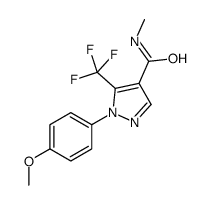 1-(4-methoxyphenyl)-N-methyl-5-(trifluoromethyl)pyrazole-4-carboxamide Structure