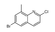 6-Bromo-2-chloro-8-methylquinoline结构式