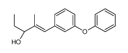 (E,3R)-2-methyl-1-(3-phenoxyphenyl)pent-1-en-3-ol结构式