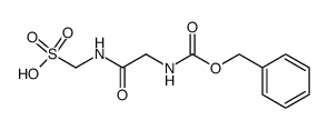 N-Benzyloxycarbonyl-glycyl-aminomethan-sulfonsaeure Structure