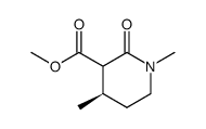1,4(R)-dimethyl-3-carbomethoxypiperidin-2-one Structure