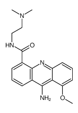 9-amino-N-[2-(dimethylamino)ethyl]-8-methoxyacridine-4-carboxamide结构式