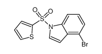 4-bromo-1-(2-thienylsulfonyl)-1H-indole Structure