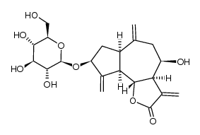 8-epidesacylcynaropicrin-3-O-β-glucopyranoside Structure