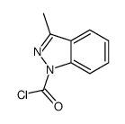 3-methylindazole-1-carbonyl chloride Structure