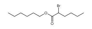 2-bromo-hexanoic acid hexyl ester Structure