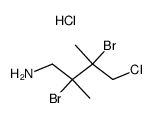 N-(2,3-dibromo-4-chloro-2,3-di-methylbutyl)amine hydrochloride结构式
