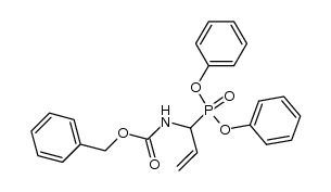 diphenyl [1-[(benzyloxycarbonyl)amino]-2-propenyl]phosphonate结构式
