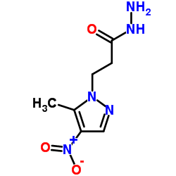 3-(5-METHYL-4-NITRO-PYRAZOL-1-YL)-PROPIONIC ACID HYDRAZIDE结构式