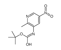 tert-Butyl (2-Methyl-5-nitropyridin-3-yl)carbamate Structure