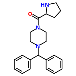 (4-BENZHYDRYL-PIPERAZIN-1-YL)-PYRROLIDIN-2-YL-METHANONE structure