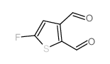 5-FLUORO-2,3-THIOPHENEDICARBOXALDEHYDE structure