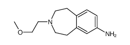 3-(2-methoxyethyl)-1,2,4,5-tetrahydro-3-benzazepin-7-amine结构式