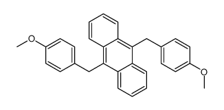 9,10-bis[(4-methoxyphenyl)methyl]anthracene Structure