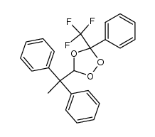 3-(2,2-diphenylethyl)-5-phenyl-5-trifluoromethyl-1,2,4-trioxolane结构式
