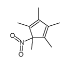 1,2,3,4,5-pentamethyl-5-nitrocyclopenta-1,3-diene结构式