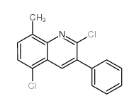 2,5-Dichloro-8-methyl-3-phenylquinoline structure