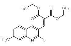 2-CHLORO-7-METHYL-3-(2,2-DIETHOXYCARBONYL)VINYLQUINOLINE structure