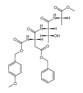 Z(OMe)-Asp(OBzl)-Thr-Ala-OMe结构式