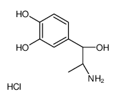 [R-(R*,S*)]-4-(2-amino-1-hydroxypropyl)pyrocatechol hydrochloride结构式
