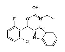 [1,3-benzoxazol-2-yl-(2-chloro-6-fluorophenyl)methyl] N-ethylcarbamate Structure