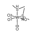 cis-tetracarbonylbis(dimethylsulfide)tungsten结构式