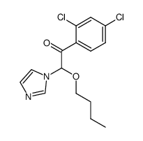 Ethanone,2-butoxy-1-(2,4-dichlorophenyl)-2-(1H-imidazol-1-yl)- Structure