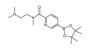 N-(2-(dimethylamino)ethyl)-N-Methyl-5-(4,4,5,5-tetramethyl-1,3,2-dioxaborolan-2-yl)picolinamide Structure