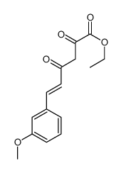 ethyl 6-(3-methoxyphenyl)-2,4-dioxohex-5-enoate结构式