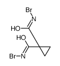 1-N,1-N'-dibromocyclopropane-1,1-dicarboxamide结构式