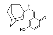 (6E)-6-[(1-adamantylamino)methylidene]-4-hydroxycyclohexa-2,4-dien-1-one Structure