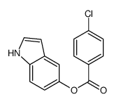 1H-indol-5-yl 4-chlorobenzoate结构式
