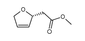 (R)-2-methoxycarbonylmethyl-2,5-dihydrofuran结构式