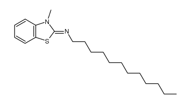 2-dodecylimino-3-methyl-2,3-dihydrobenzothiazole Structure