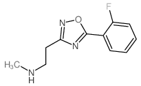 {2-[5-(2-fluorophenyl)-1,2,4-oxadiazol-3-yl]ethyl}methylamine结构式