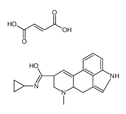 (6aR,9R)-N-cyclopropyl-7-methyl-6,6a,8,9-tetrahydro-4H-indolo[4,3-fg]quinoline-9-carboxamide,(Z)-but-2-enedioic acid结构式