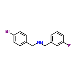 N-(4-Bromobenzyl)-3-fluorobenzylamine结构式